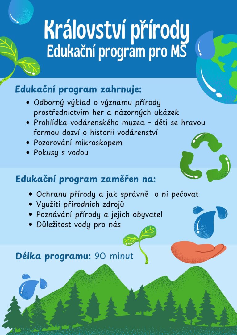 Leták: Království přírody – edukační program pro MŠ